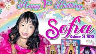 SOFIA'S 7TH BIRTHDAY PRESENTATION | EMIREI MARINO