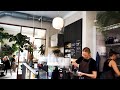 Walking around Malmo city in autumn. Visiting popular cafes and shops.