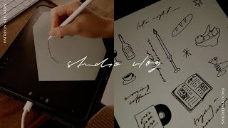 patreon stickers + packing orders | studio vlog 116