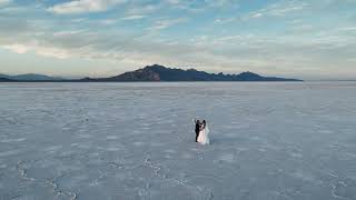 Drone Wedding Video Salt Flats Elopement With Razor Atv