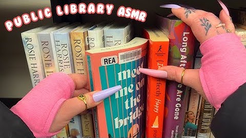 Public ASMR at the Library 📚 | Tapping, Scratching, Page Turning, Tracing, Crinkles