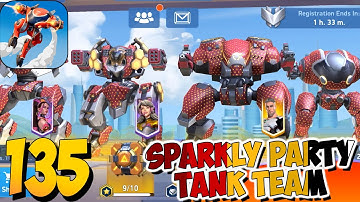 Mech Arena - Gameplay Walkthrough Part 135 - Sparkle Party Tank Team🔥OMG!(iOS,Android)