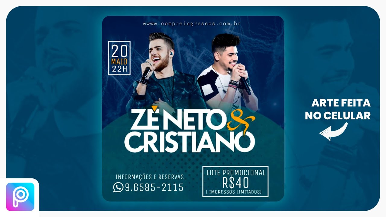 COMO FAZER FLYER PELO CELULAR COM O 