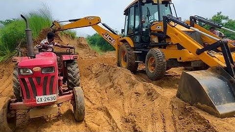 Washing My TATA Dump Truck | Swaraj 855 Fe | New Holland 3630 4x4 | JCB 3dx | Bajaj Auto CNG in Pond