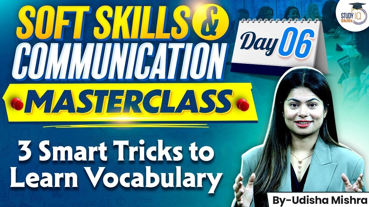 Soft Skills & Communication Masterclass | 3 Smart Tricks To Learn Vocabulary | By Udisha Ma'