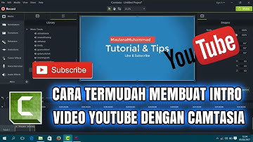 CARA PALING MUDAH MEMBUAT INTRO VIDEO YOUTUBE | CAMTASIA