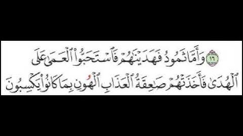 سورة فصلت الآية 17