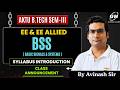 BSS Syll Introduction I By Avinash Sir | Gateway Classes I AKTU