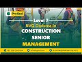 ProQual Level 7 NVQ Diploma in Construction senior management