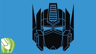 Corel Draw Tutorial - OPTIMUS PRIME LOGO