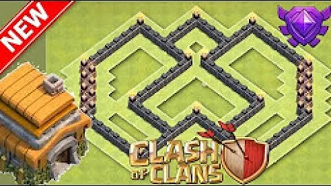 townhall 5 (Coc th 5) hybrid base layout for war / trophies / farming Clash of Clans