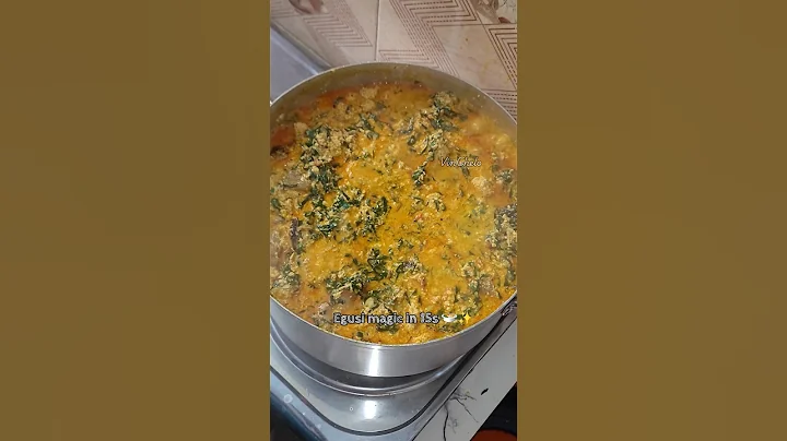 Egusi Soup Transformation in 15s | Nigerian Food #shortvideo #food #soup #nigerianfood