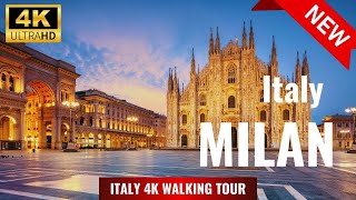 MILAN ITALY Walking Tour 2024 4K 60fps - Milano Walking Streets