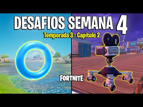 FORTNITE - RESOLVER DESAFIOS SEMANA 4 TEMPORADA 3!