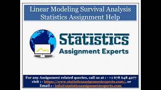 Linear Modeling Survival Analysis Statistics Assignment Help