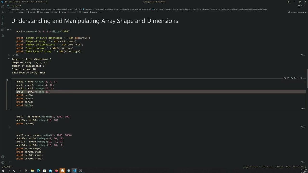 Python: NumPy Shape and Dimensions - YouTube