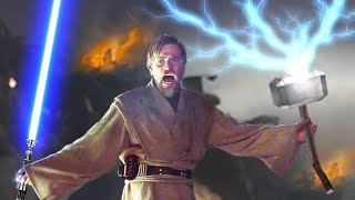 Obi-Wan Kenobi Lifts Thor's Hammer