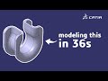 Modeling a Curved Bracket in 36 seconds