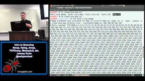 Intro to Scanning Nmap, Hping, Amap, TCPDump, Metasploit, etc. Jeremy Druin
