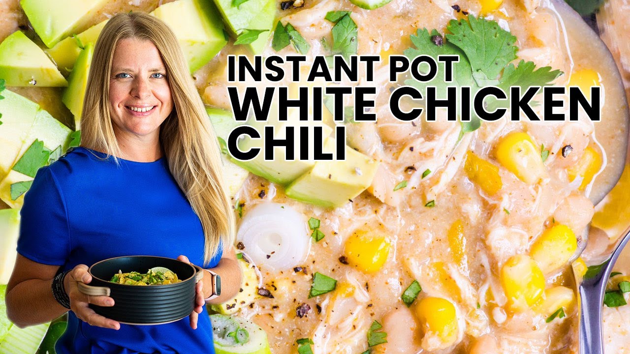 Instant Pot White Chicken Chili - The Almond Eater