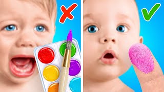 HELPFUL PAINTING HACKS FOR PARENTS || Easy Way To Become A Real Artist