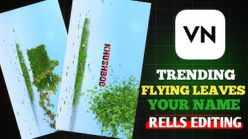 New Trending Flying Leaves Name Video Editing !! Instagram viral reels Editing ! VN trending editing