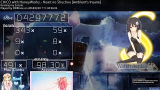 osu! CHiCO with HoneyWorks - Heart no Shuchou 98.30%