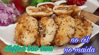 Steamed Stuffed Suji Buns | Suji Aloo Buns | Lunchbox/Breakfast Recipe screenshot 5