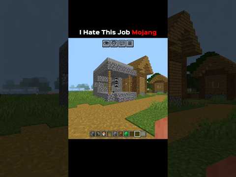 I Hate This Job Mojang.. | #minecraftshorts #shorts