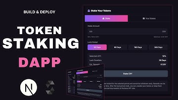 Build & Deploy Full-Stack Web3 Token Staking DApp | Solidity, Next.js, Context API - Staking DApp