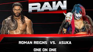 Roman Reigns vs Asuka WWE Raw gameplay | wwe gameplay | Tech ak 08
