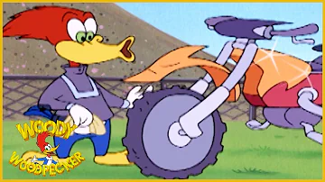 Woody Woodpecker Show | Moto-Double Cross | 1 Hour Compilation | Videos For Kids