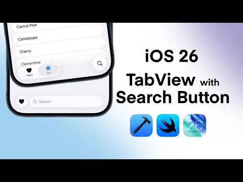 iOS 26 TabView with Search Button | Minimize Tab Bar on Scroll | Liquid Glass TabView