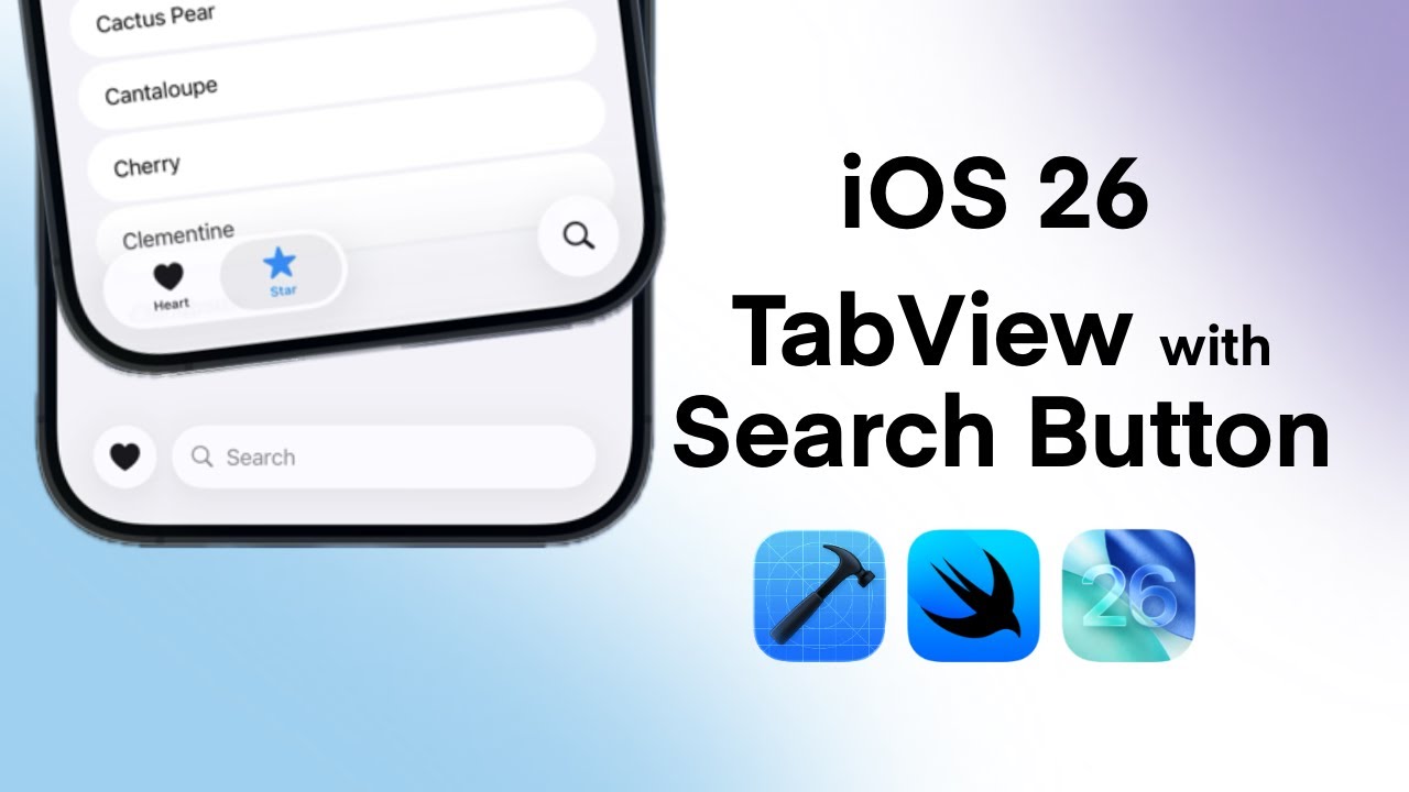 iOS 26 TabView with Search Button | Minimize Tab Bar on Scroll | Liquid Glass TabView