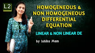 Homogeneous & Linear Differential Equation | L2 | Special Series for NET/JAM /GATE /UPSC OPTIONAL|