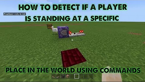 (Bedrock) How To detect a player standing on custom coordinates (Minecraft)
