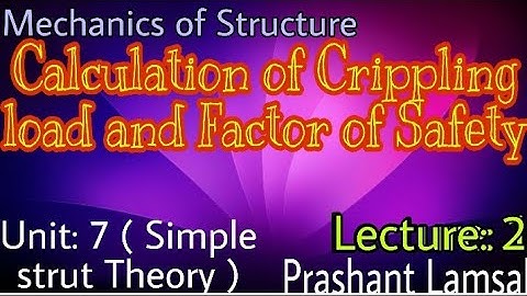 Calculation of length when critical stress is given |Mechanics of Structure | CTEVT | 4th sem |
