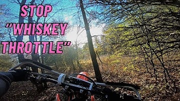 How To Not "WHISKEY Throttle" Into A Tree On A Dirt Bike