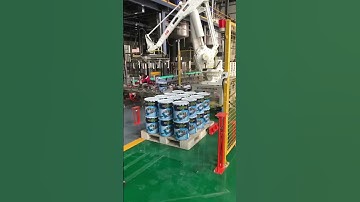 Robotic palletizer at work #palletizer