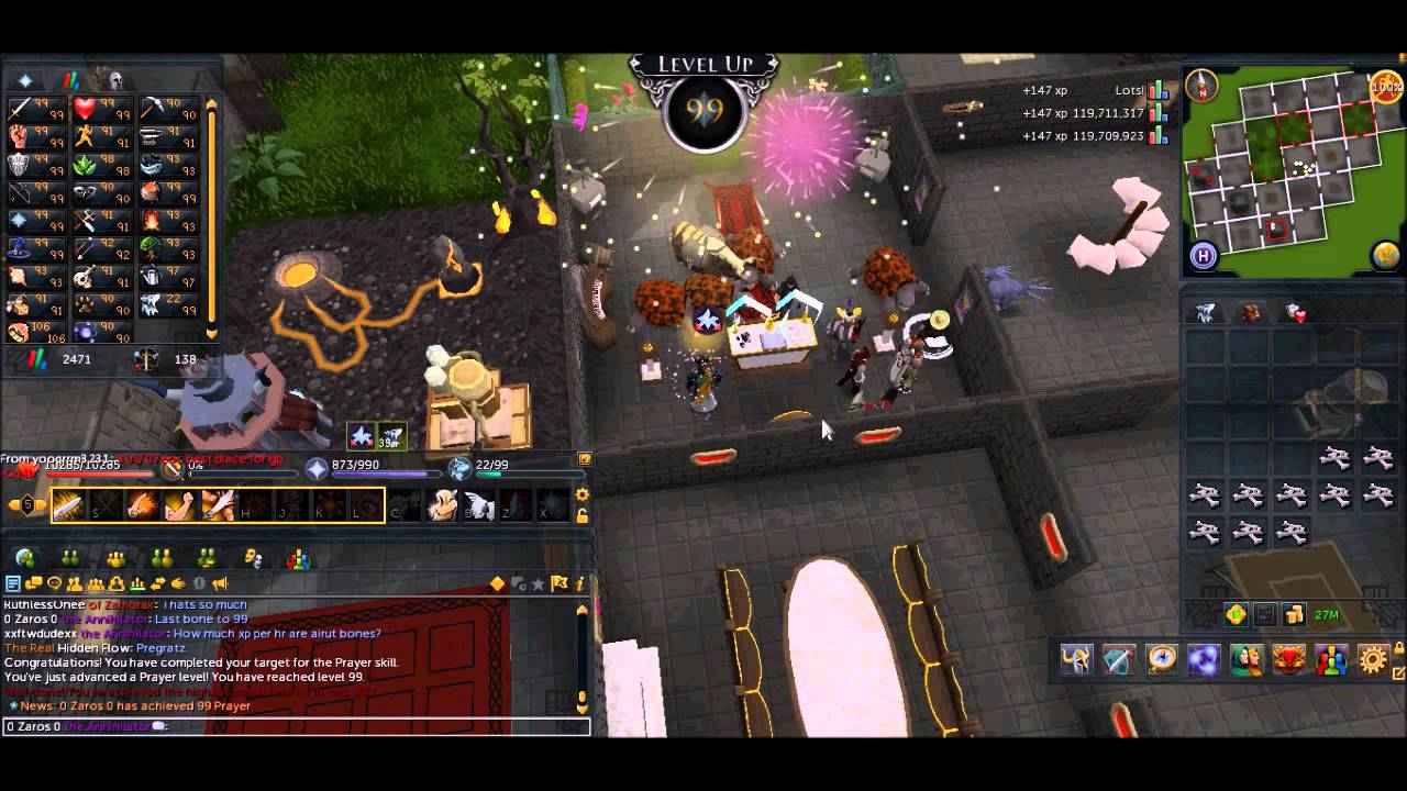 Runescape 3 (2014) Achieving 99 Prayer + Combatant's Cape YouTube