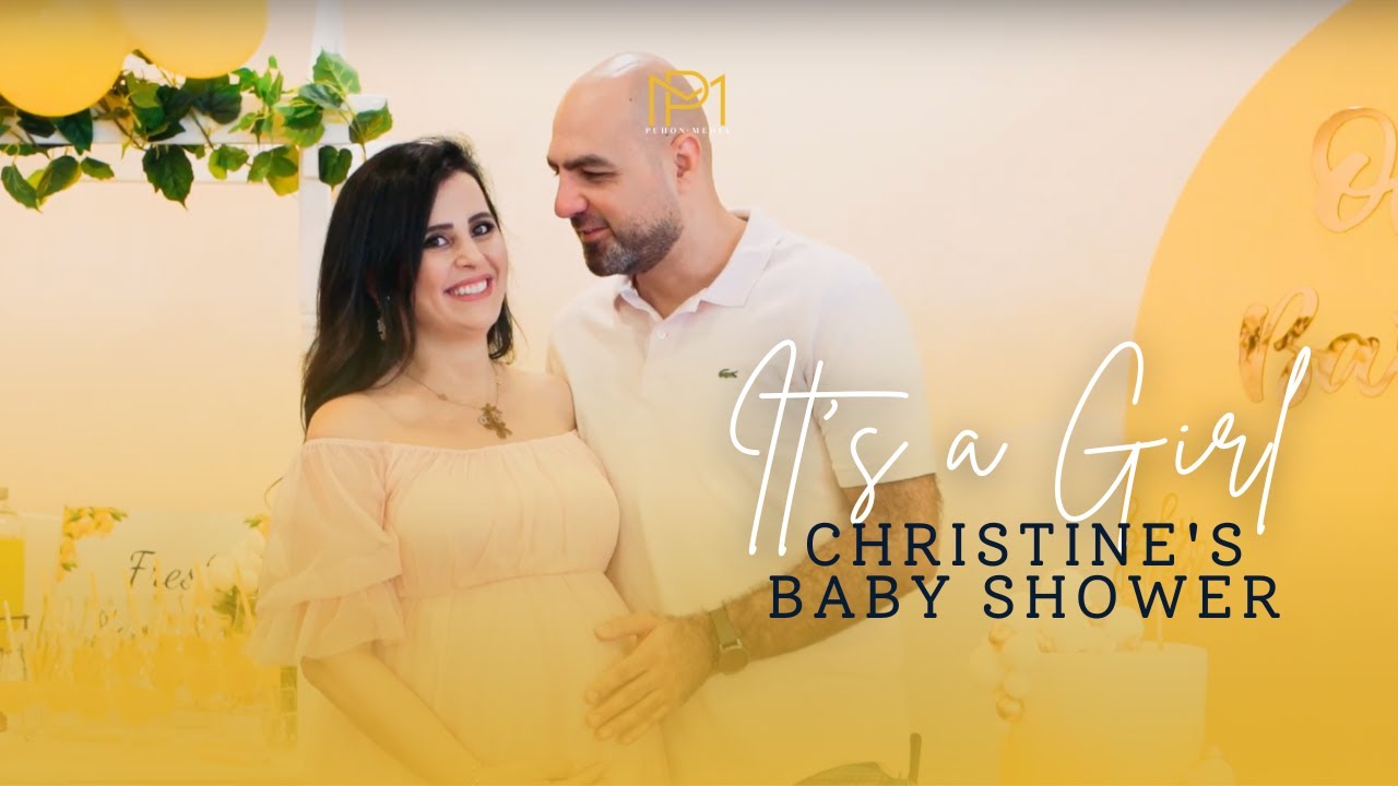 Christine's Baby Shower it's a GIRL Portrait YouTube