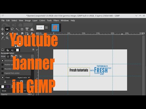 Image 5 for Gimp Youtube Banner Template