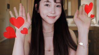 ASMR Valentine with talkative girlfriend ❤️ Whispering, Get ready with me, Gift exchanging