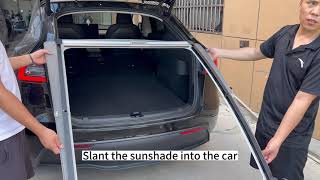 Retractable Roof Sunshade for Tesla Model Y Manual
