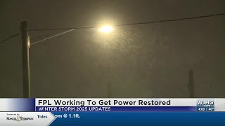 FPL working to get power restored after winter storm