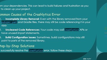 Resolving the Crashlytics Error After Removal from Your Flutter Project