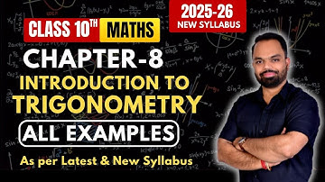 Examples Trigonometry chapter 8 Class 10 |Trigonometry Class 10 Maths examples | NCERT solutions 