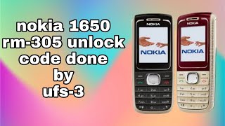 Nokia 1650 Rm305 Unlock Code Done By Ufs3