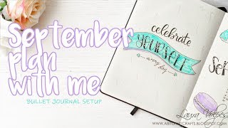 September 2019 Plan With Me | Bullet Journal Set Up | Celebration Theme