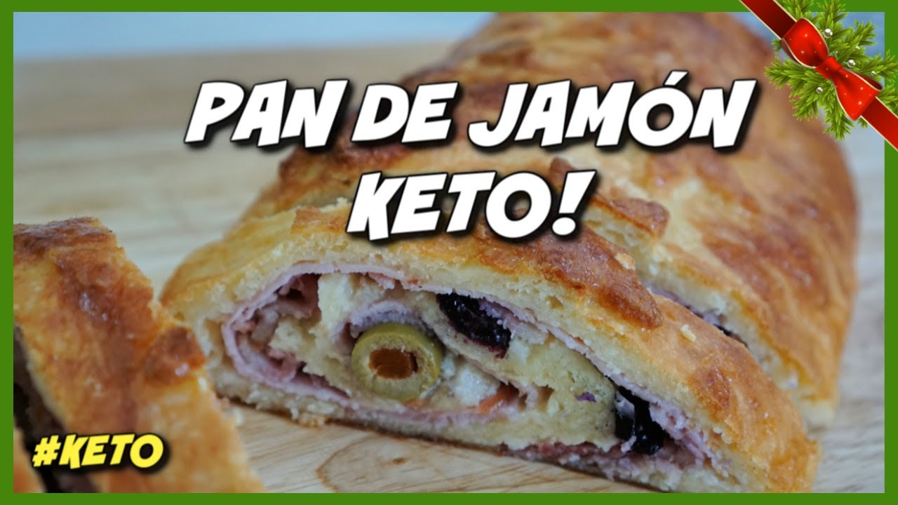 PAN DE JAMÓN CETOGÉNICO | BAJO EN CARBOHIDRATOS | SIN GLUTEN | DIETA CETOGÉNICA |  PAN NAVIDEÑO